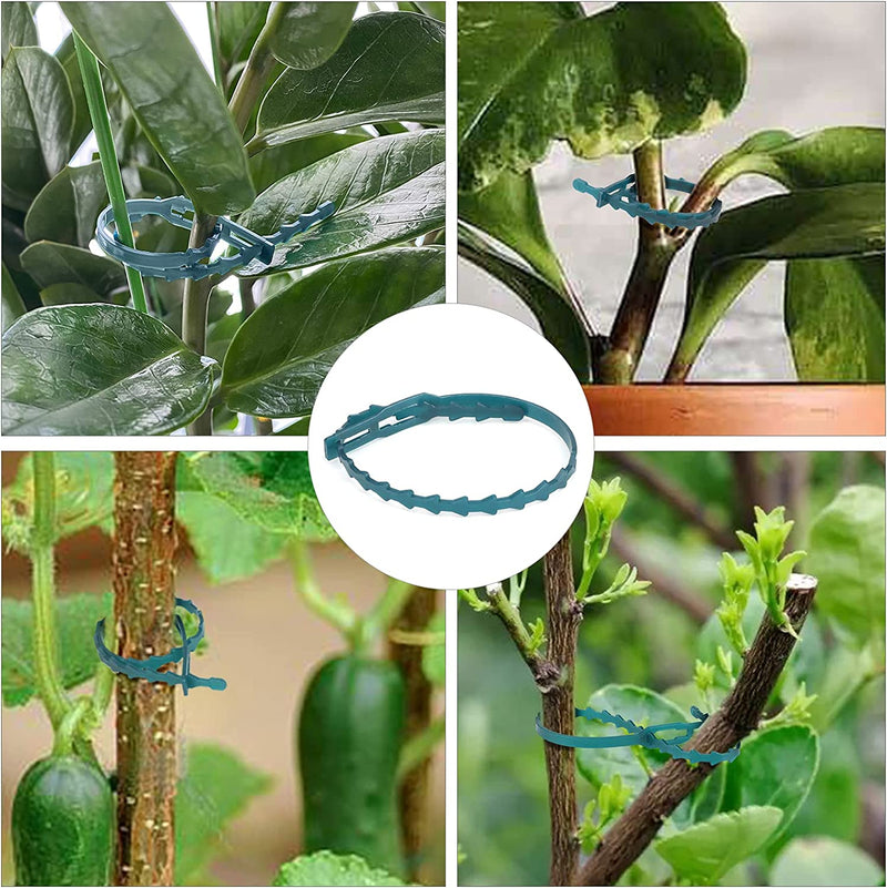 Plant Twist Ties 9 Inch 100 PCS Adjustable Garden Plant Twist Ties,Plastic Twist Ties for Support and Fixed Plant Vine