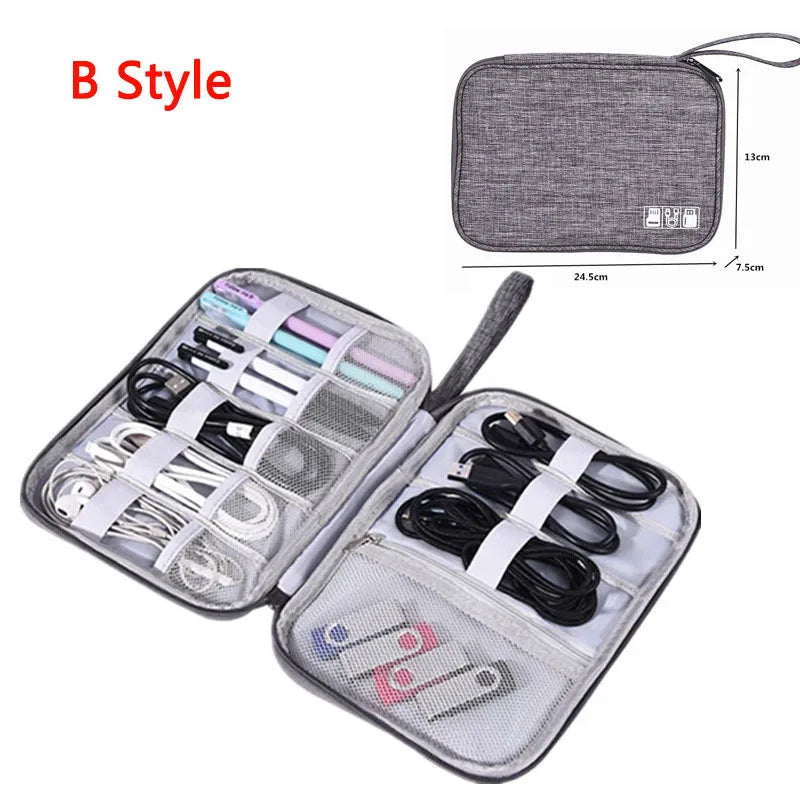 Waterproof Wires Cable Travel Accessories Power Organizer Portable Charger USB Digital Digital Bag Electronic Gadget Storage Bag