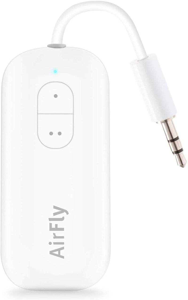 Airfly SE Bluetooth Wireless Audio Transmitter Receiver for Airpods or Wireless Headphones - Use with Any 3.5 Mm Audio Jack for Airplanes, Gym Equipment, Tvs, Ipad/Tablets and Auto