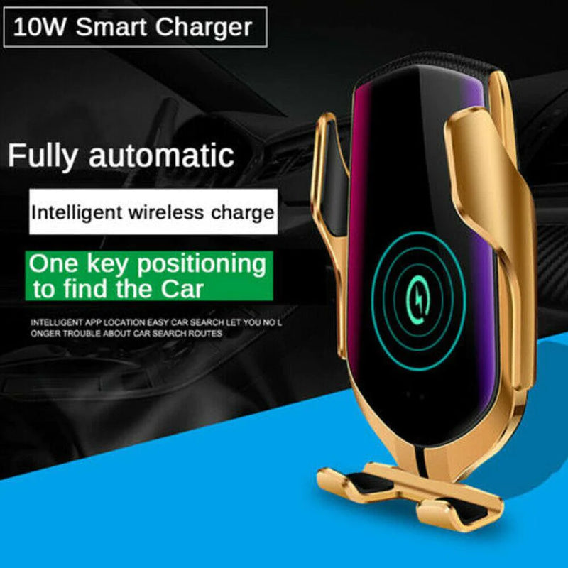 Wireless Automatic Clamping Smart Sensor Car Phone Holder and FAST CHARGER