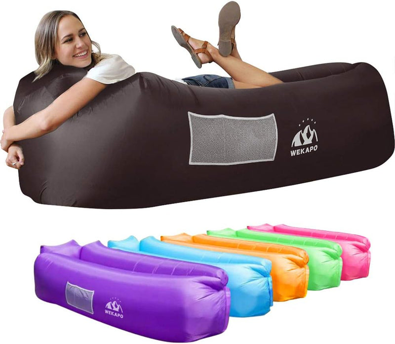 Inflatable Lounger Air Sofa Hammock-Portable,Water Proof& Anti-Air Leaking Design-Ideal Couch for Backyard Lakeside Beach Traveling Camping Picnics & Music Festivals