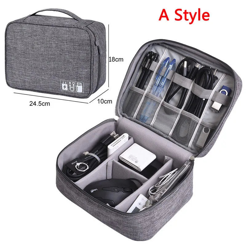 Waterproof Wires Cable Travel Accessories Power Organizer Portable Charger USB Digital Digital Bag Electronic Gadget Storage Bag