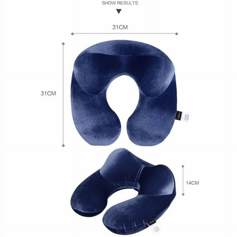 U-Shape Travel Pillow for Airplane Inflatable Neck Pillow Travel Accessories Comfortable Pillows for Sleep