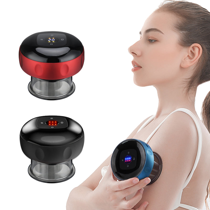 Smart Vacuum Suction Cup Cupping Therapy Massage Jars Anti-Cellulite Massager Body Cups Rechargeable Fat Burning Slimming Device