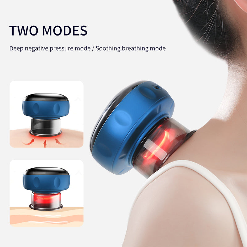 Smart Vacuum Suction Cup Cupping Therapy Massage Jars Anti-Cellulite Massager Body Cups Rechargeable Fat Burning Slimming Device