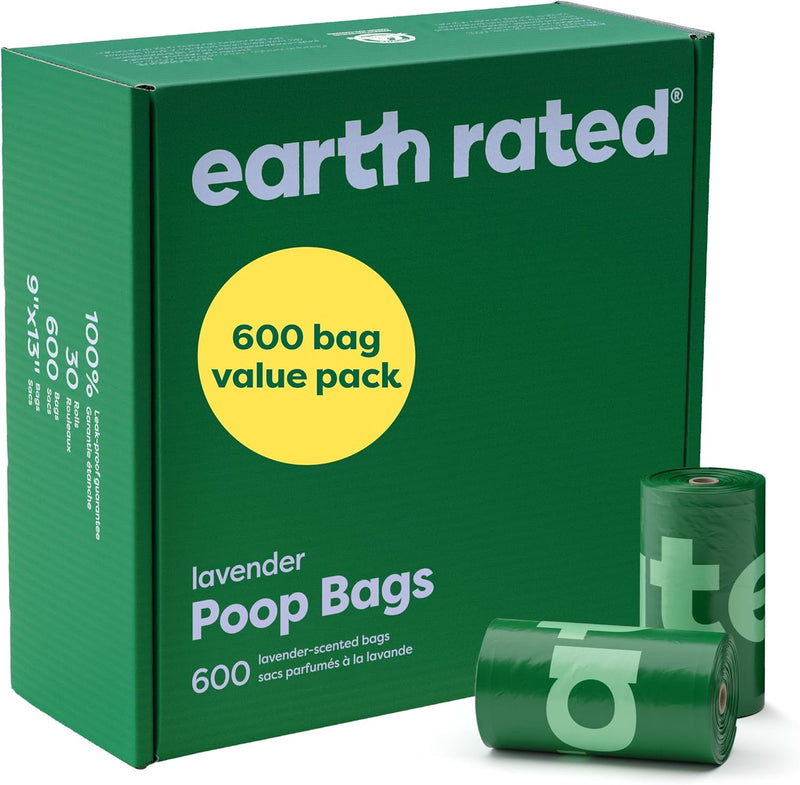 Dog Poop Bags, Guaranteed Leak Proof and Extra Thick Waste Bag Refill Rolls for Dogs, Lavender Scented, 270 Count