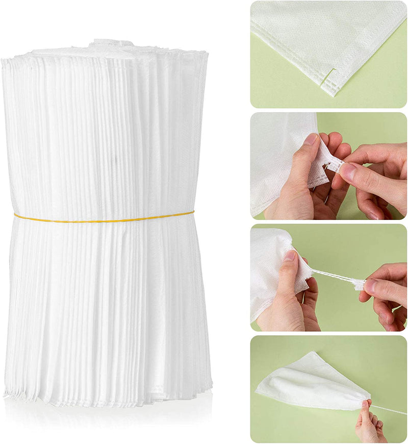 100 Pcs 9.4''X13.8'' Non-Woven Fruit Protection Drawstring Bags, Protect Vegetables Fruits from Insects Mosquito Bugs