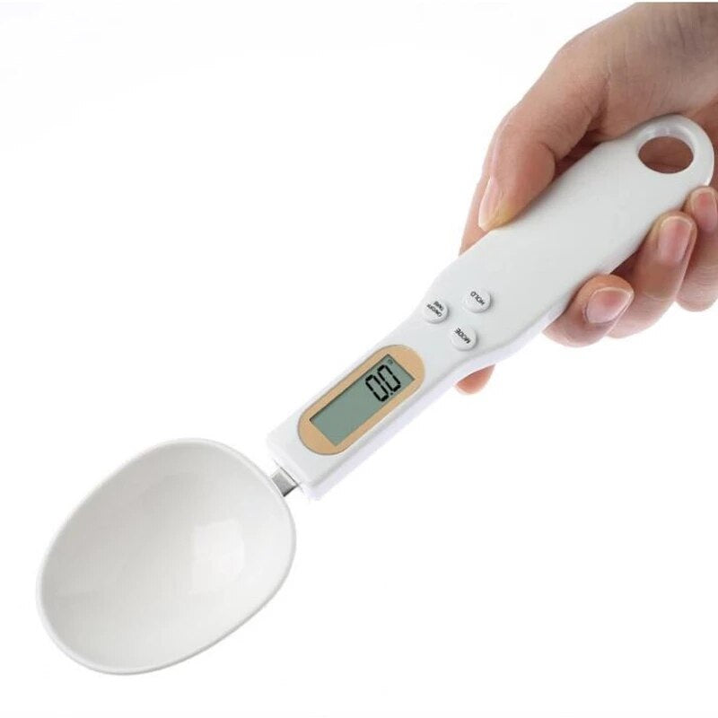 Electronic Kitchen Scale 500G LCD Display Digital Weight Measuring Spoon USB Chargeable Spoon Scale Portable Mini Kitchen Tools