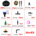 5-50M Automatic Garden Watering System DIY Timer Water Drip Irrigation System Plant Watering Kit Red Drippers Set