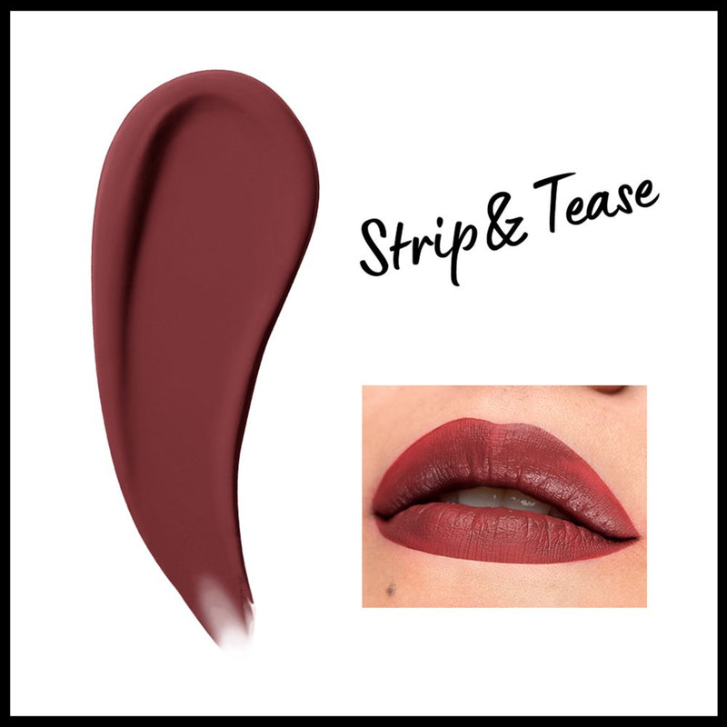 Lip Lingerie XXL Smooth Matte Liquid Lipstick, 16Hr Longwear, Strip N Tease, 0.13 Fl. Oz.