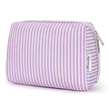 Large Checkered Makeup Bag Zipper Pouch Travel Cosmetic Bag Organizer for Women (Large, Light Checkerboard)