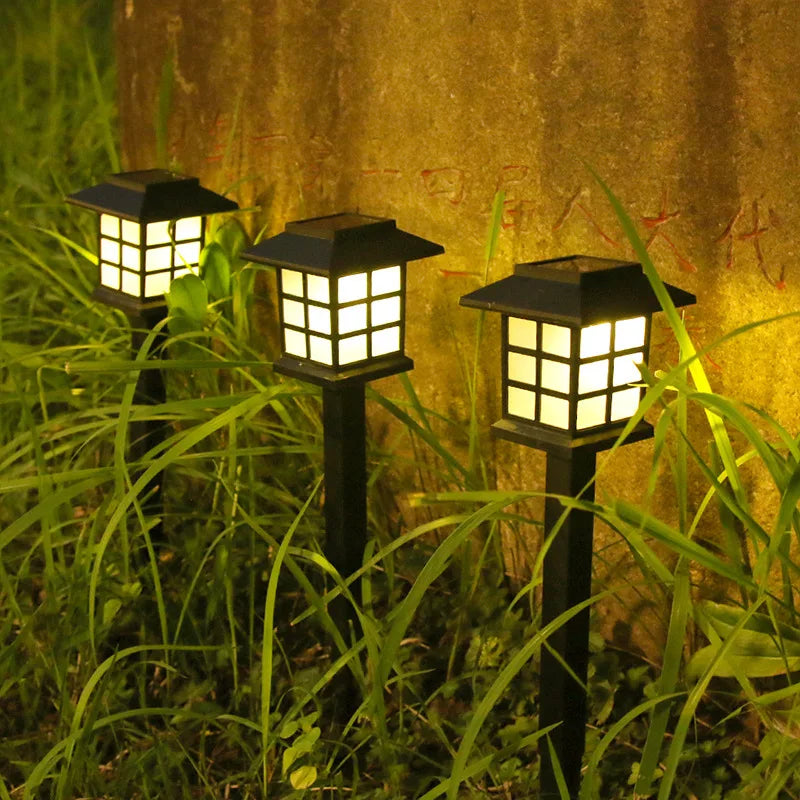 Solar Garden Light Simulation Flame Light Outdoor Household Waterproof Led Lawn Light Villa Decorative Street Lamp Xqmg Solar