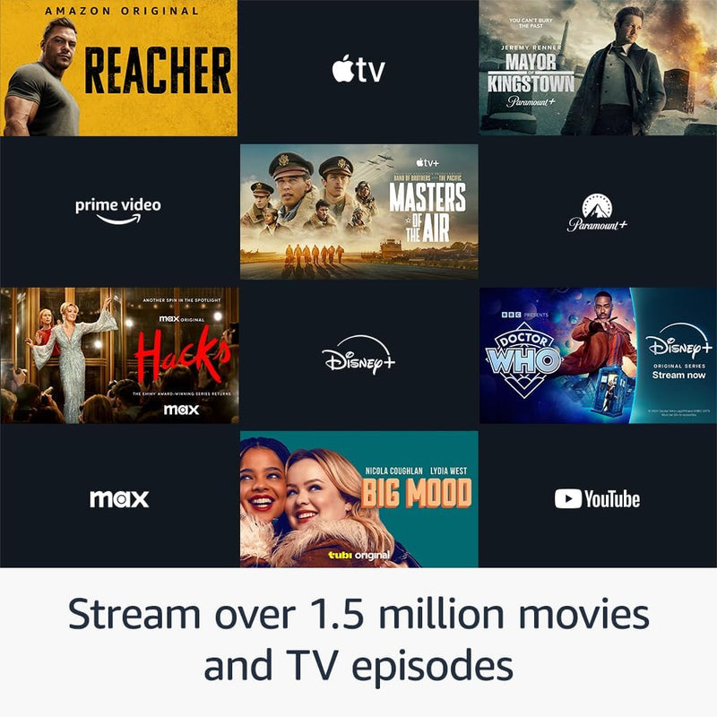 Fire TV Stick 4K (Newest Model) with Ai-Powered Fire TV Search, Wi-Fi 6, Stream over 1.5 Million Movies and Shows, Free & Live TV