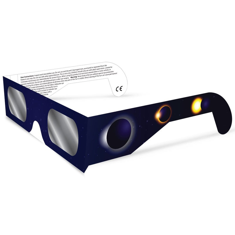 Solar Eclipse Glasses NASA Approved and Smartphone Photo Lens Combo - 5 Pack ISO Certified NASA Approved