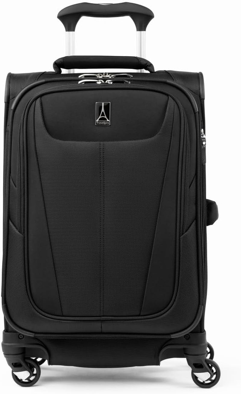 Maxlite 5 Softside Expandable Carry on Luggage with 4 Spinner Wheels, Lightweight Suitcase, Men and Women, Champagne, Carry on 21-Inch