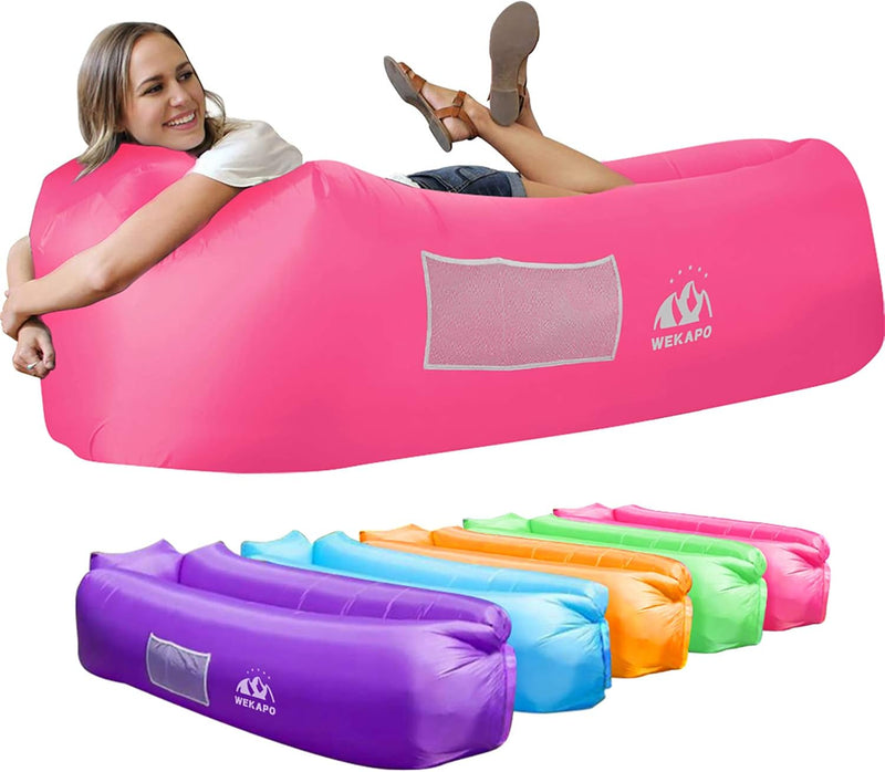 Inflatable Lounger Air Sofa Hammock-Portable,Water Proof& Anti-Air Leaking Design-Ideal Couch for Backyard Lakeside Beach Traveling Camping Picnics & Music Festivals