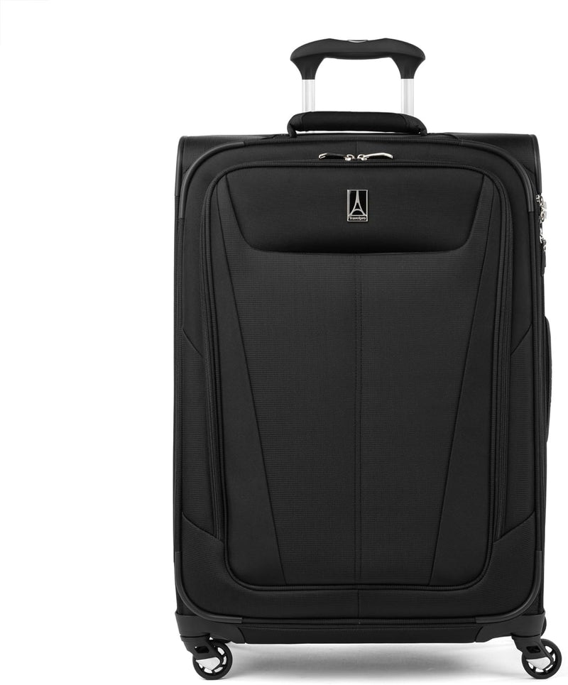 Maxlite 5 Softside Expandable Carry on Luggage with 4 Spinner Wheels, Lightweight Suitcase, Men and Women, Champagne, Carry on 21-Inch