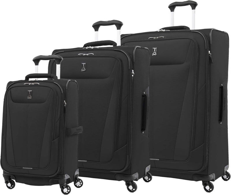 Maxlite 5 Softside Expandable Carry on Luggage with 4 Spinner Wheels, Lightweight Suitcase, Men and Women, Champagne, Carry on 21-Inch