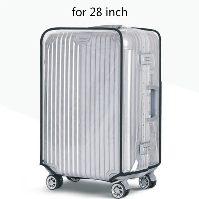 Transparent PVC Luggage Cover Waterproof Trolley Suitcase Dust Cover Dustproof Travel Accessories