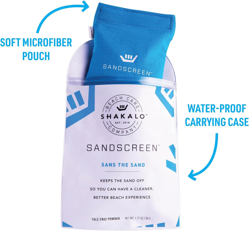 SANDSCREEN Sand Removal Bag | the Original Sand Remover | Talc-Free and Reef Friendly | Fresh, Clean and Sand Free | Great for the Whole Family!(Pack of 1)