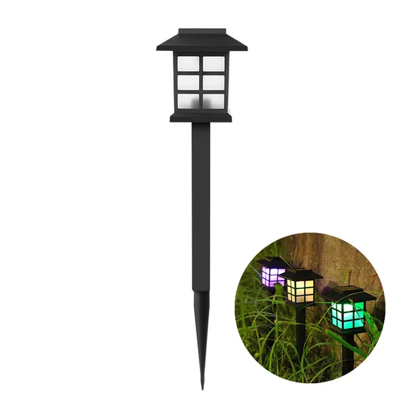 Solar Garden Light Simulation Flame Light Outdoor Household Waterproof Led Lawn Light Villa Decorative Street Lamp Xqmg Solar