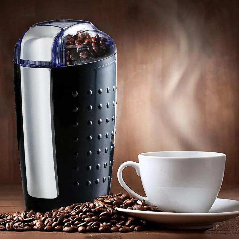 5Core Coffee Grinder 2Pcs 85 Gram Capacity 150W Electric Bean Spice Grinders Black & Brown