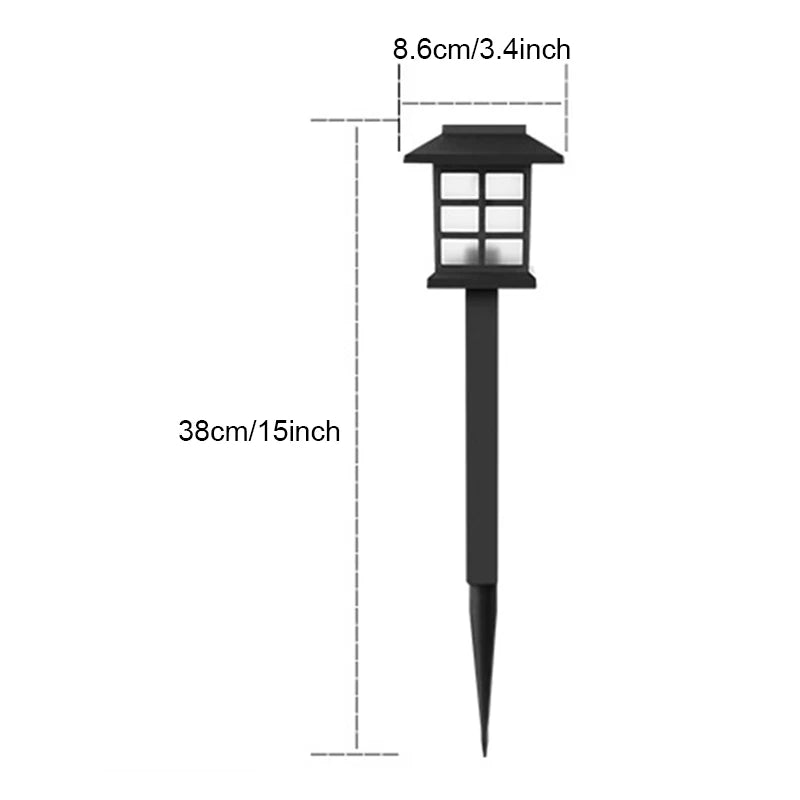 Solar Garden Light Simulation Flame Light Outdoor Household Waterproof Led Lawn Light Villa Decorative Street Lamp Xqmg Solar