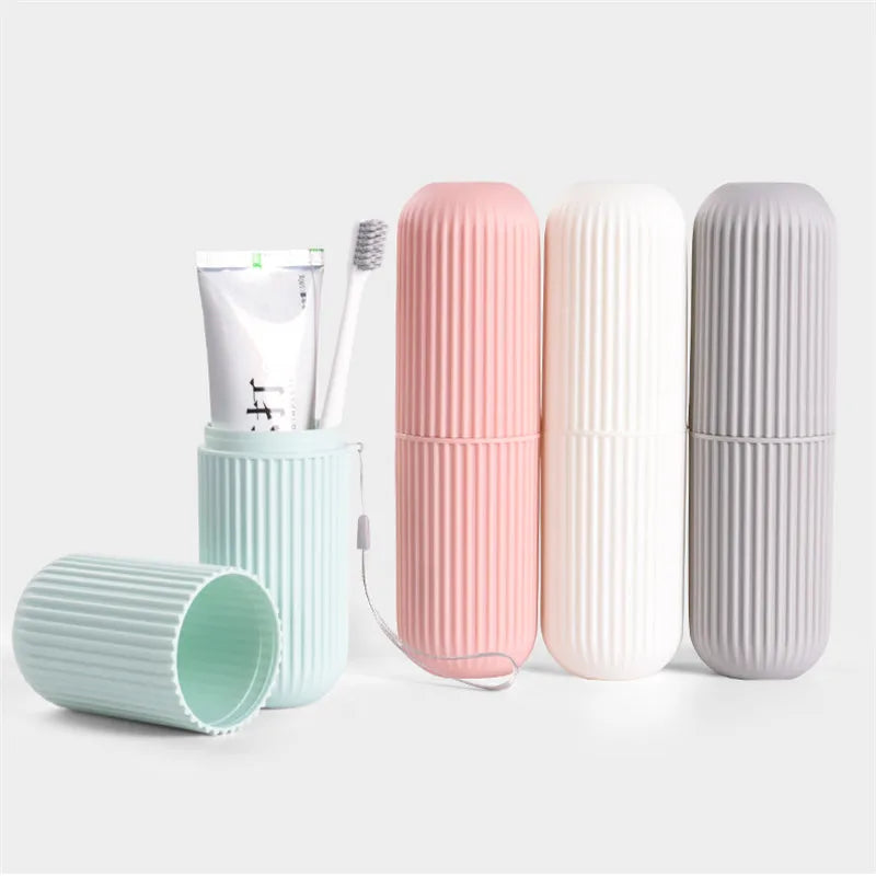 Travel Accessories Toothbrush Tube Cover Case Cap Fashion Plastic Suitcase Holder Baggage Boarding Portable Bathroom Accessories