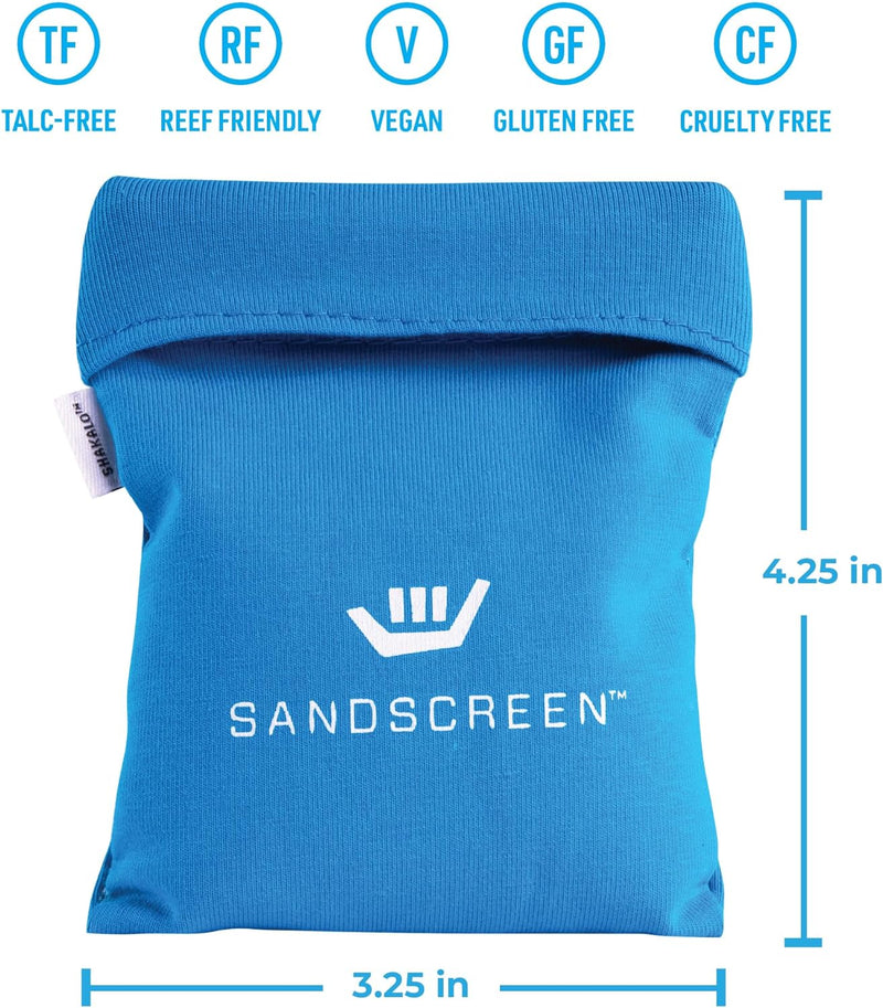 SANDSCREEN Sand Removal Bag | the Original Sand Remover | Talc-Free and Reef Friendly | Fresh, Clean and Sand Free | Great for the Whole Family!(Pack of 1)