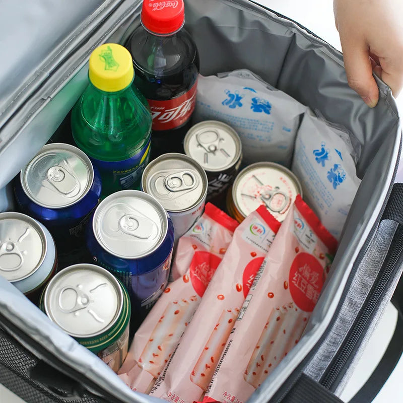 Men High Quality Cooler Bag Portable Picnic Shoulder Insulated Bags Tote Ice Pack Drink Food Beer Storage Container Refrigerator