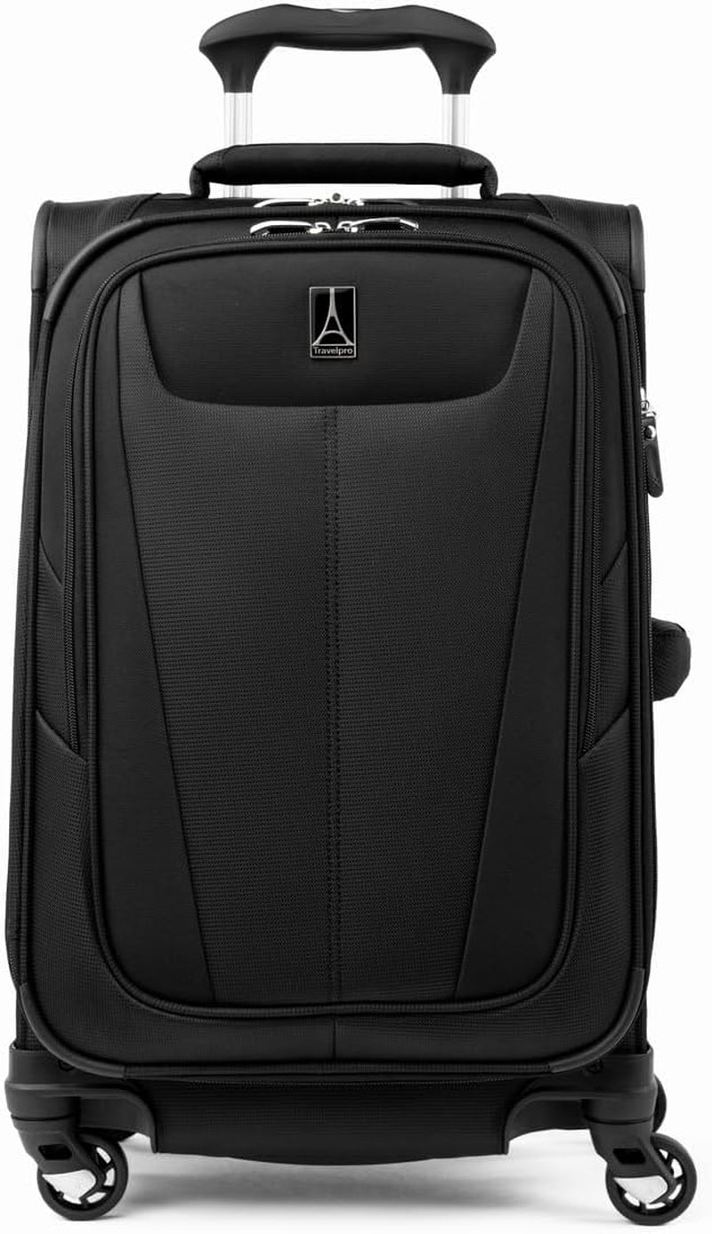 Maxlite 5 Softside Expandable Carry on Luggage with 4 Spinner Wheels, Lightweight Suitcase, Men and Women, Champagne, Carry on 21-Inch