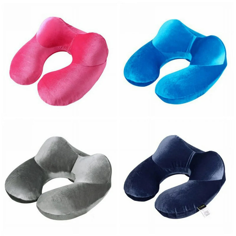 U-Shape Travel Pillow for Airplane Inflatable Neck Pillow Travel Accessories Comfortable Pillows for Sleep