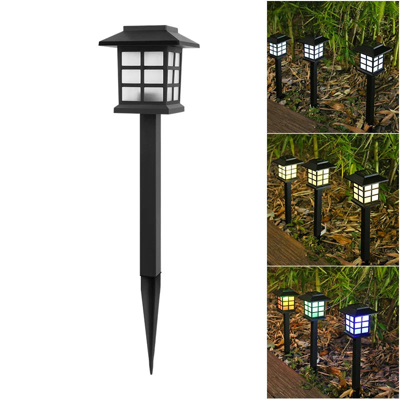 Solar Garden Light Simulation Flame Light Outdoor Household Waterproof Led Lawn Light Villa Decorative Street Lamp Xqmg Solar