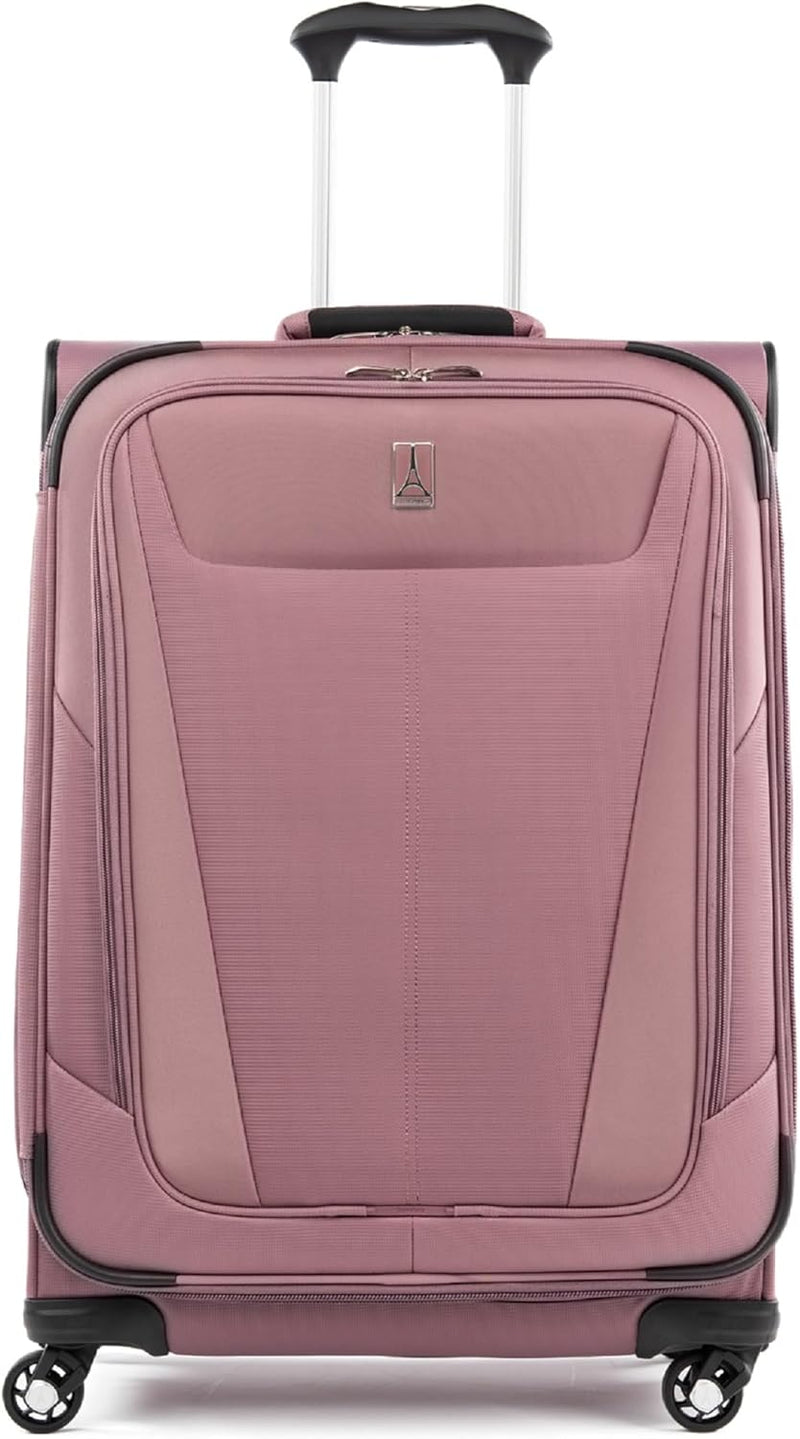 Maxlite 5 Softside Expandable Carry on Luggage with 4 Spinner Wheels, Lightweight Suitcase, Men and Women, Champagne, Carry on 21-Inch