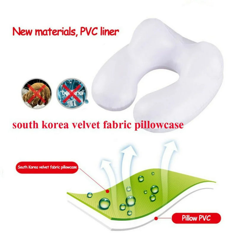 U-Shape Travel Pillow for Airplane Inflatable Neck Pillow Travel Accessories Comfortable Pillows for Sleep