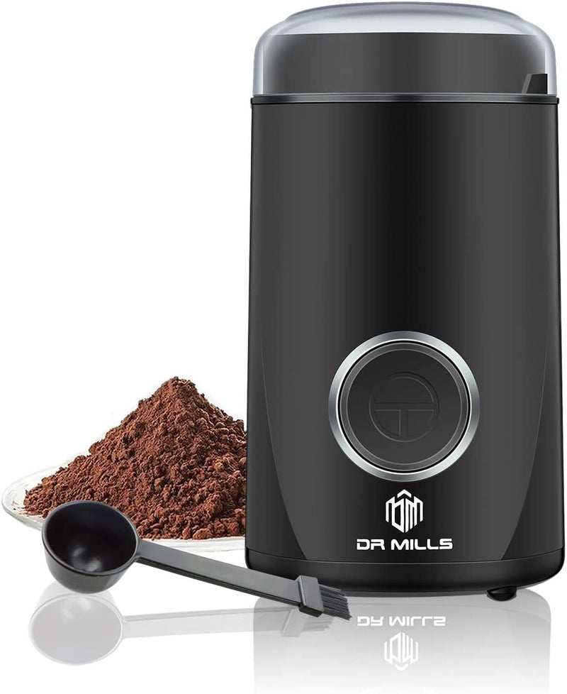 DM-7441 Coffee Grinder Electric,Coffee Bean Grinder,Spice Grinder,Blade & Cup Made with SUS304 Stianlees Steel (Black)