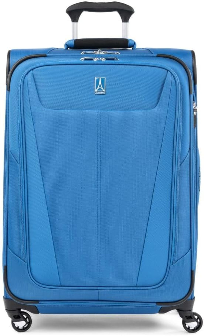 Maxlite 5 Softside Expandable Carry on Luggage with 4 Spinner Wheels, Lightweight Suitcase, Men and Women, Champagne, Carry on 21-Inch