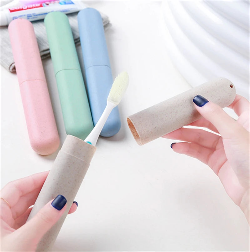 Travel Accessories Toothbrush Tube Cover Case Cap Fashion Plastic Suitcase Holder Baggage Boarding Portable Bathroom Accessories