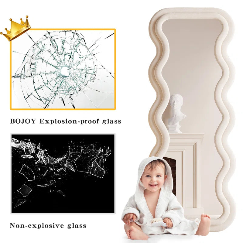 Benites Wavy Mirror Full Length Mirror