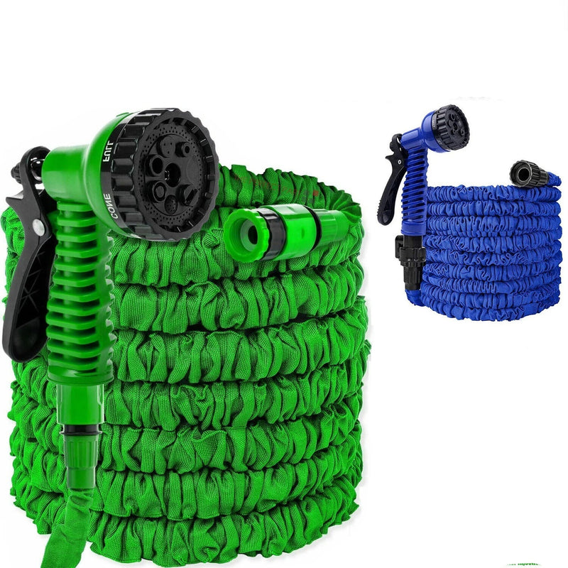 Expanding Expandable Flexible Garden Water Hose W Spray Nozzle 25, 50, 75, 100FT