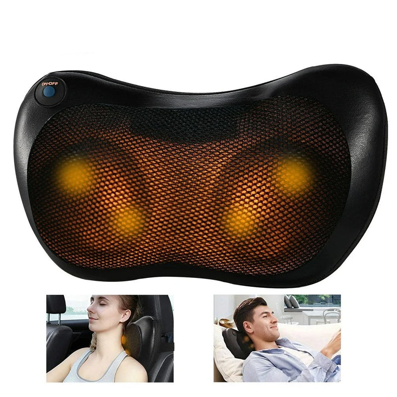 Back Massager,  Neck Massager with Heat Massage Pillow Gifts for Men Women Deep Kneading Shoulder Massager for Full Body Muscle for Home Car