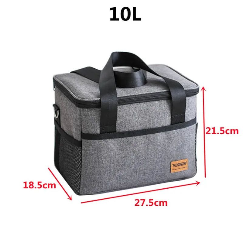 Men High Quality Cooler Bag Portable Picnic Shoulder Insulated Bags Tote Ice Pack Drink Food Beer Storage Container Refrigerator