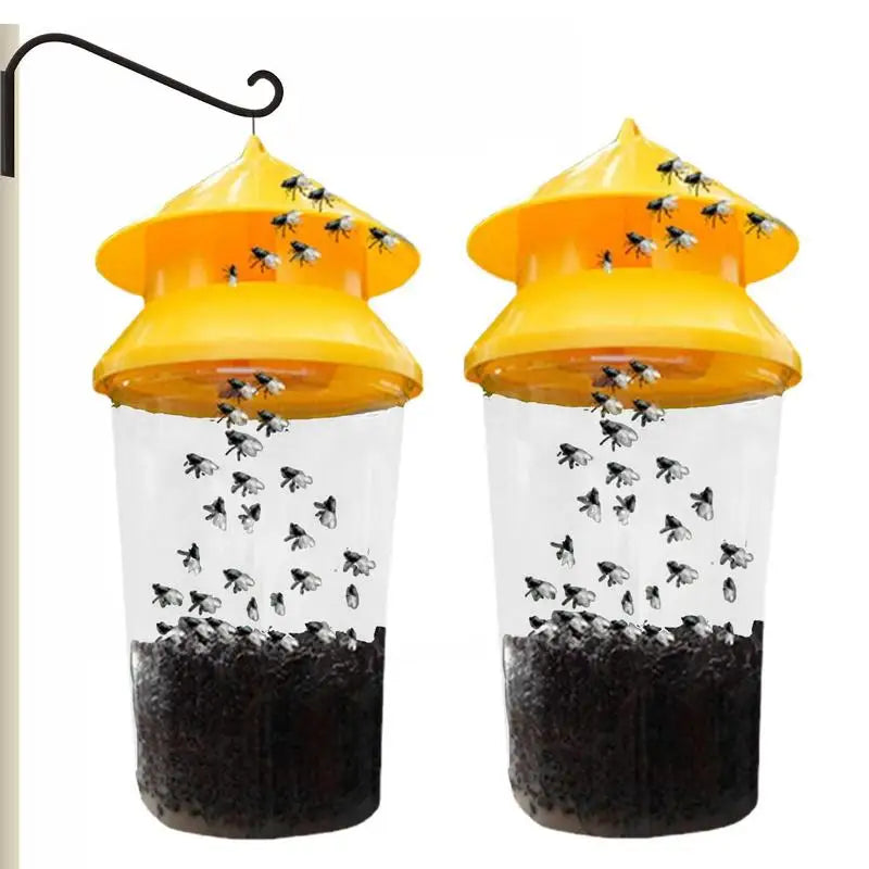 Wasp Trap Catcher Flower Shape Flying Funnel Trap Bee Hornet Catcher Garden Outdoor Hanging Control Tool